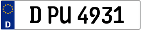 Trailer License Plate